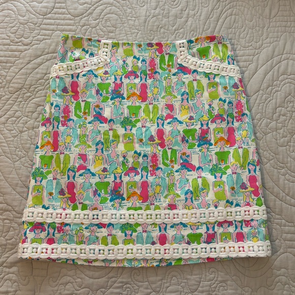 Lilly Pulitzer Dresses & Skirts - Vintage Lilly Pulitzer Skirt. Giddy Up Kentucky Derby Print. Tag Attached.